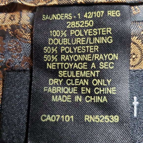 Orvieto - Brown Blazer Jacket - Three buttons - 46R (XL) - Picture 12 of 15